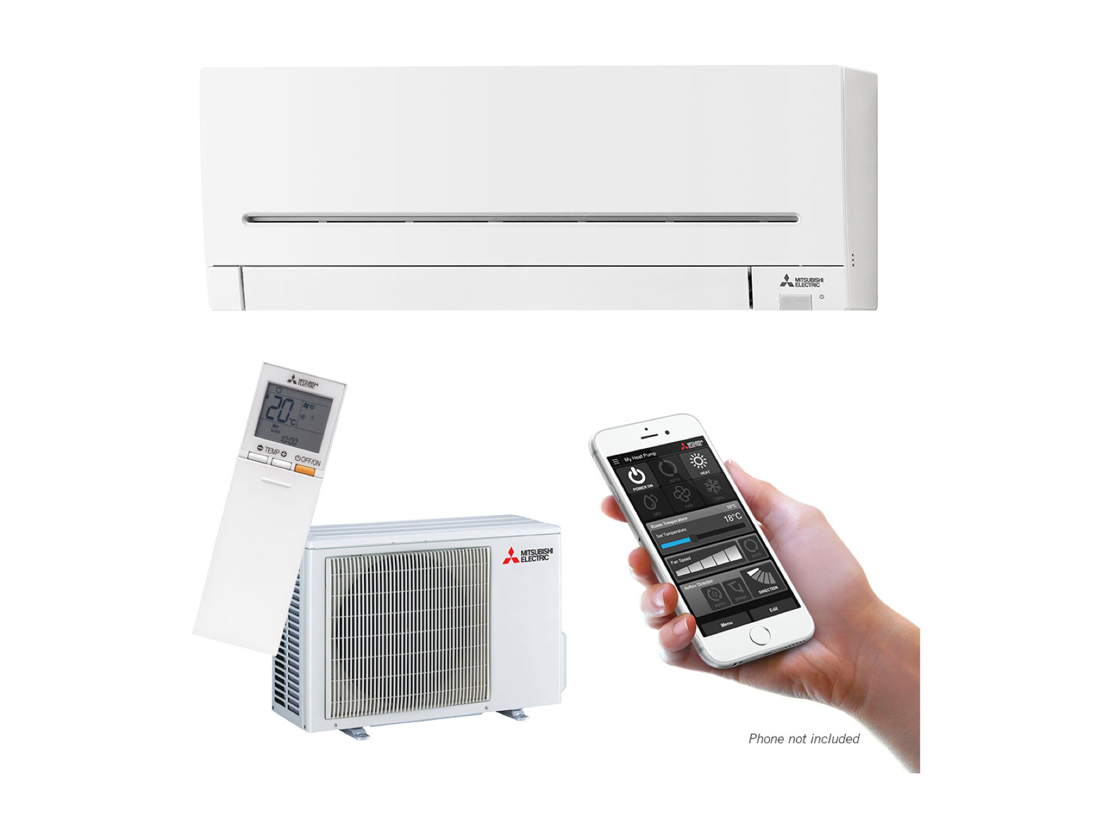 Mitsubishi Electric AP25 Smart High Wall Heat Pump