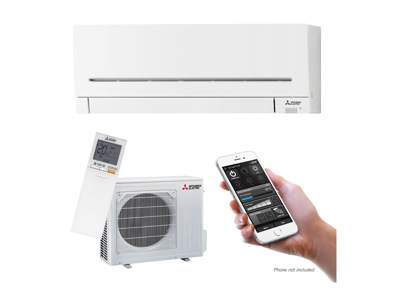 Mitsubishi Electric AP50 Smart High Wall Heat Pump