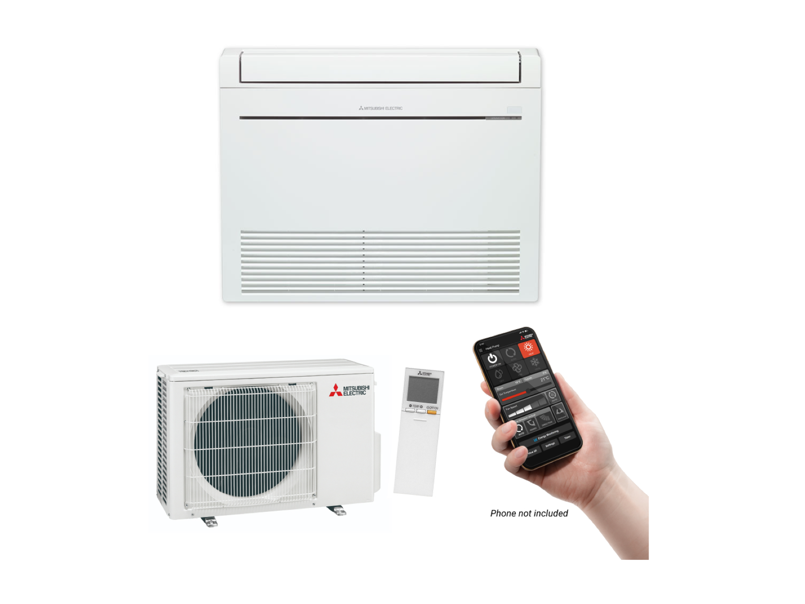 Mitsubishi Electric KW25 RapidHeat Smart Floor Console