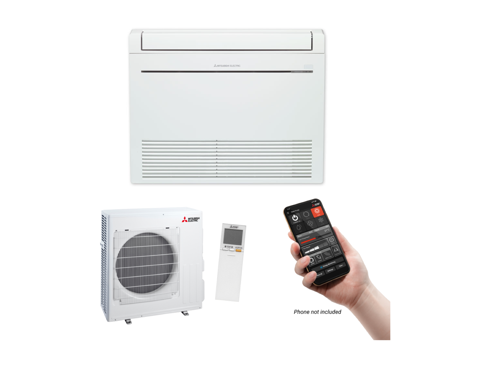 Mitsubishi Electric KW50 RapidHeat Smart Floor Console